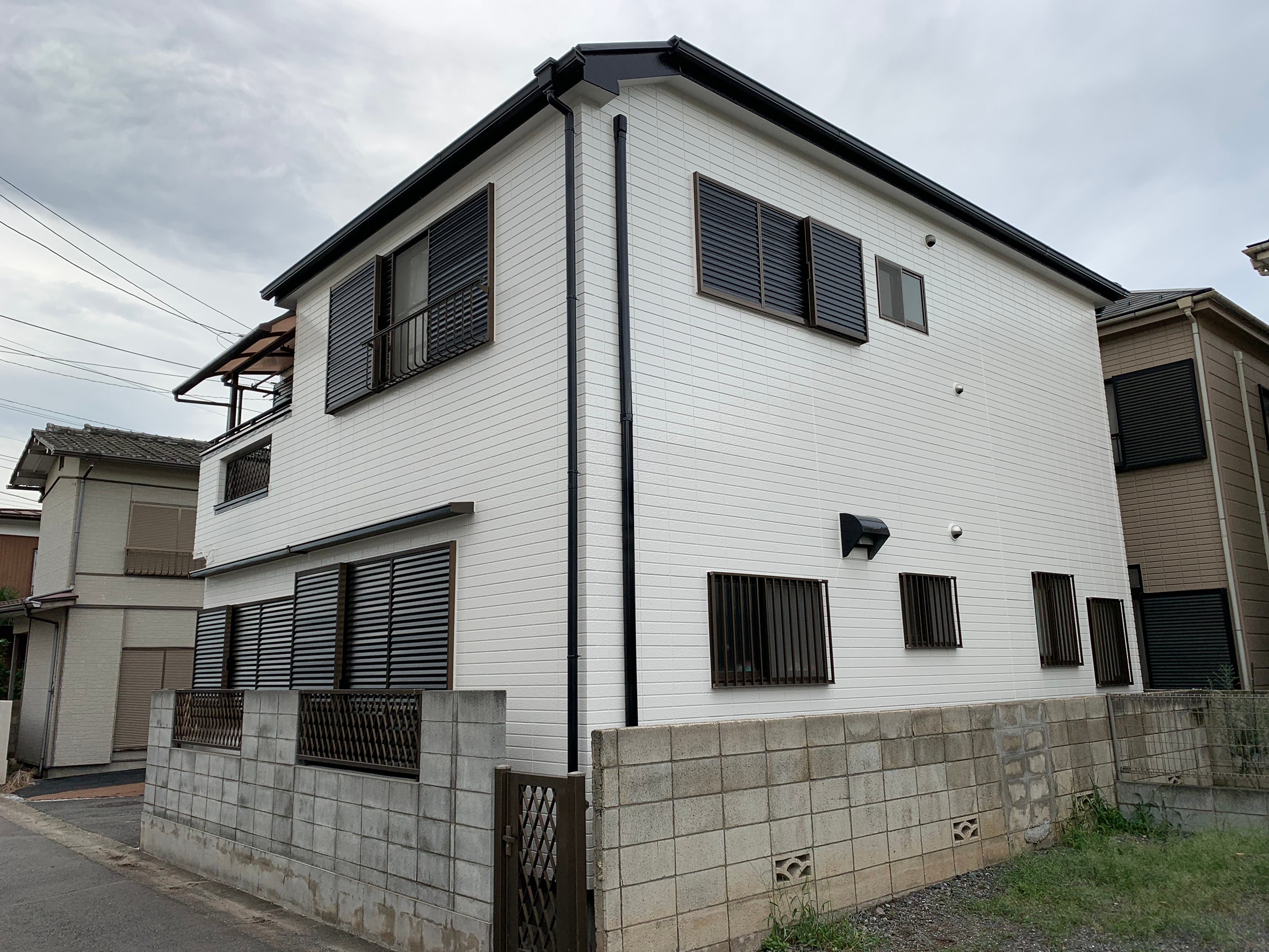 狭山市K様邸　外壁塗装工事　15年耐久　ラジカル塗料で塗装しました。