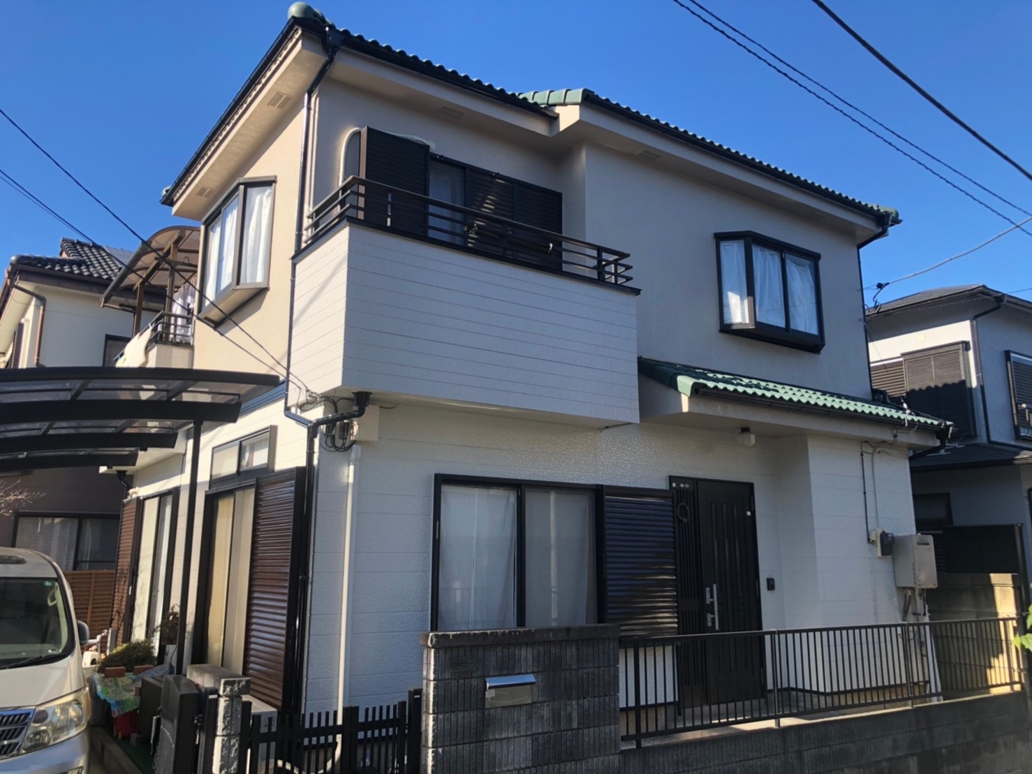 川越市Ｍ様邸　外壁塗装工事　15年耐久　ラジカル塗料で塗装しました。