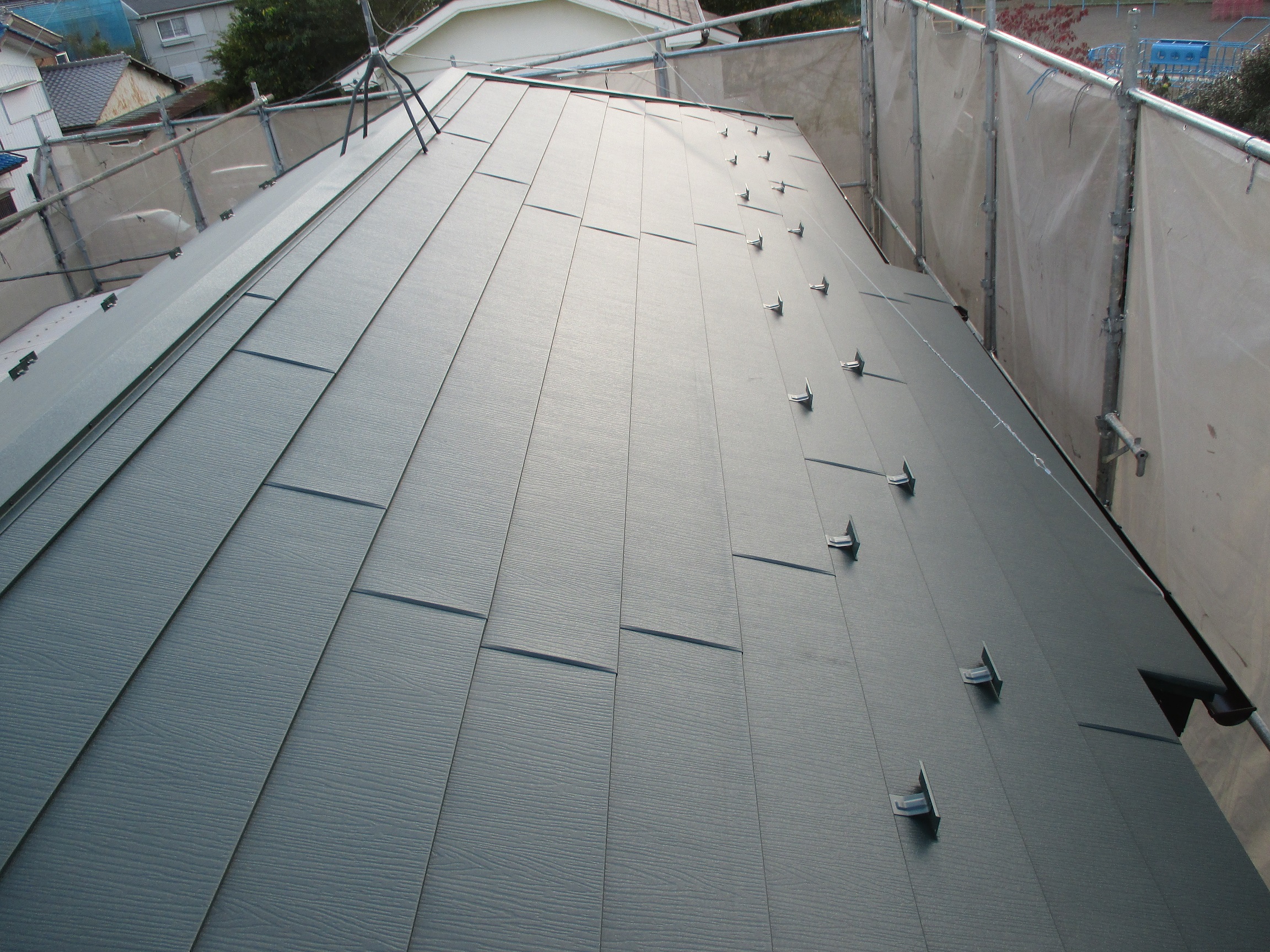 川越市A様邸　軽量ガルバリウム屋根　葺き替え工事