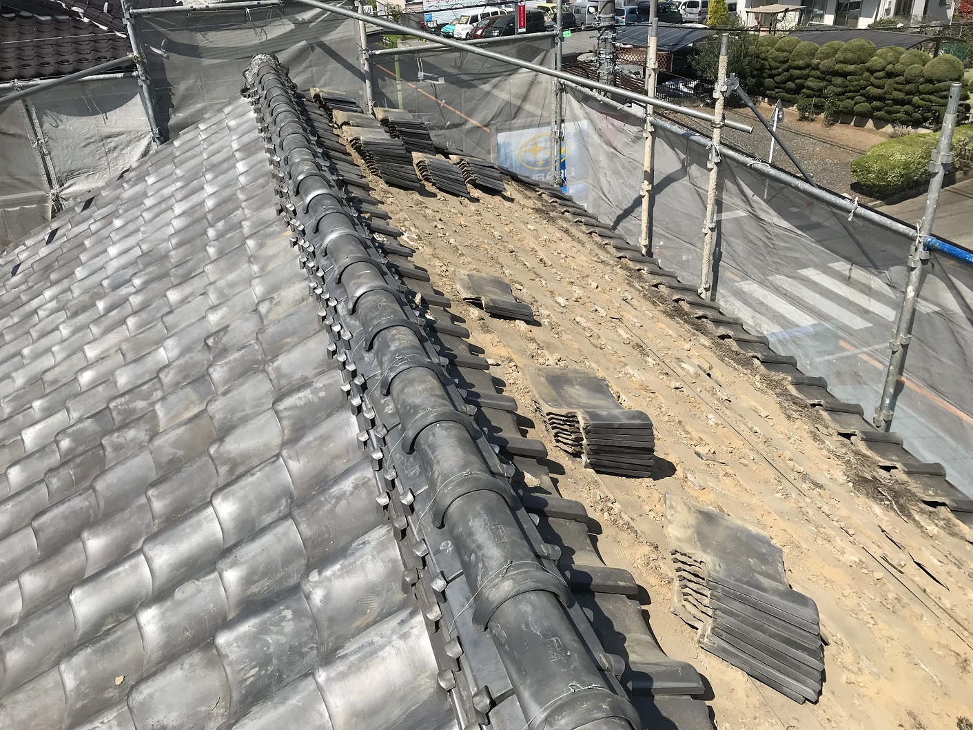 2月6日　川越市K様　屋根工事着工します！