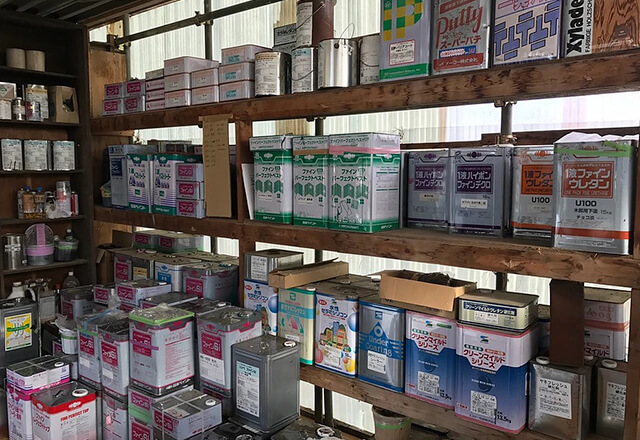 当社では「日本ペイント」製の塗料を使用しています